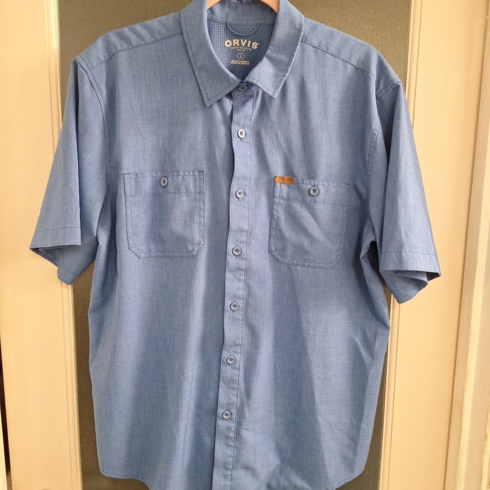 Orvis Classic Collection Blue Button Down Shirt